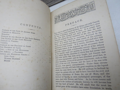 Macaulay's The Lays of Ancient Rome, With Selections from the Essays, Vintage Poetry Book book image 4