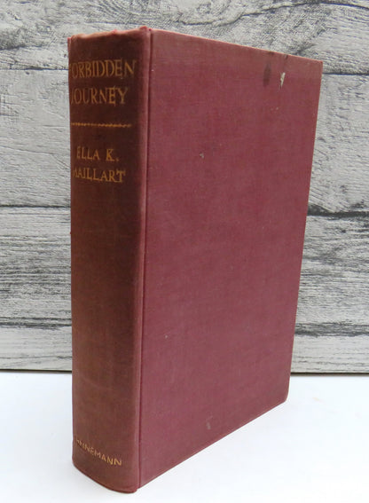 Forbidden Journey From Peking to Kashmir by Ella K. Maillart, 1937 | Vintage Travel Book book front cover