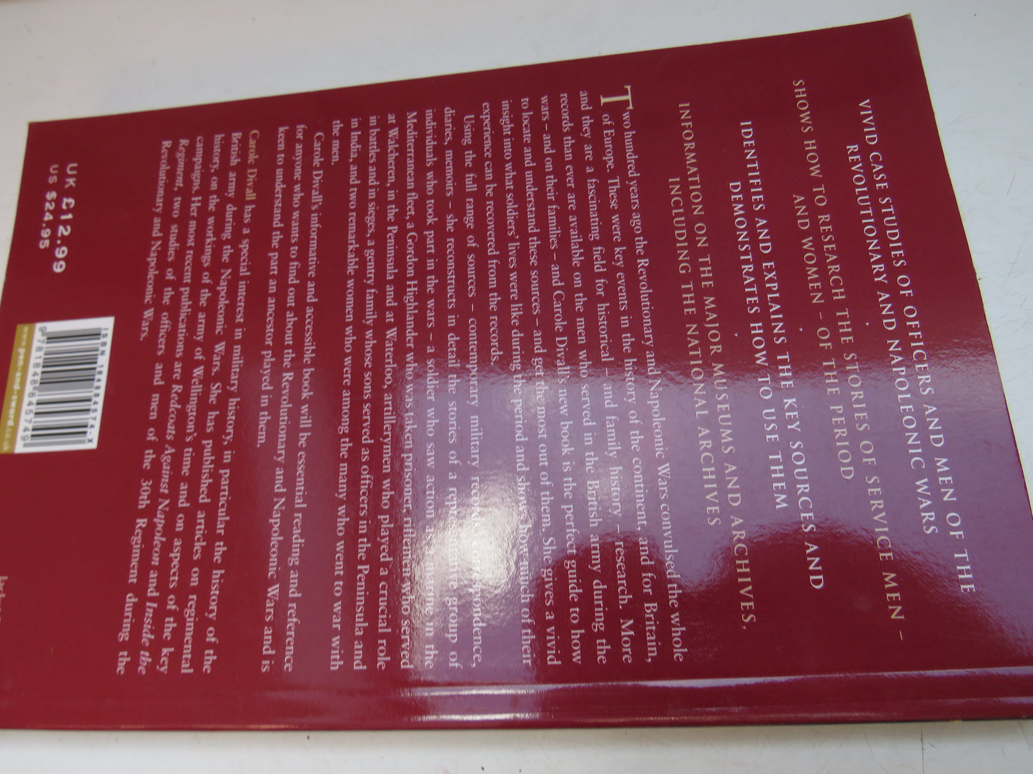 Napoleonic Lives Researching The British Soldiers of the Napoleonic Wars By Carole Divall 2012