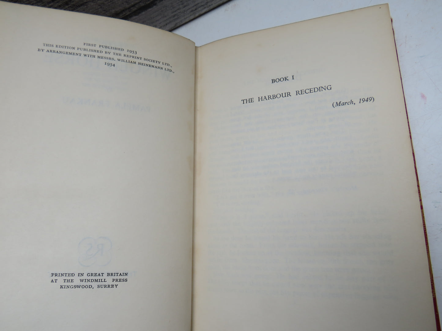 The Winged Horse By Pamela Frankau 1954