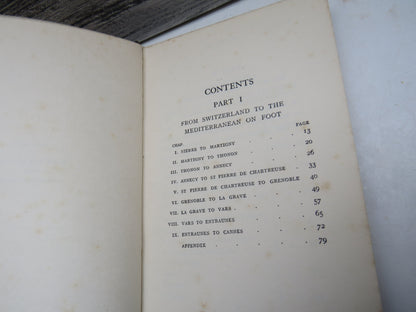 From Switzerland to the Mediterranean on Foot by J. B. Winter, 1922. Illustrated Antique Travel Book book image 4