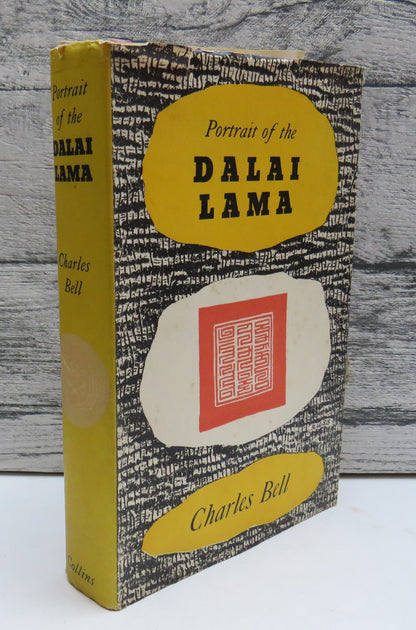 Portrait of the Dalai Lama by Sir Charles Bell, 1946, Vintage History Book book front cover