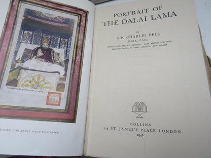 Portrait of the Dalai Lama by Sir Charles Bell, 1946, Vintage History Book book image 3