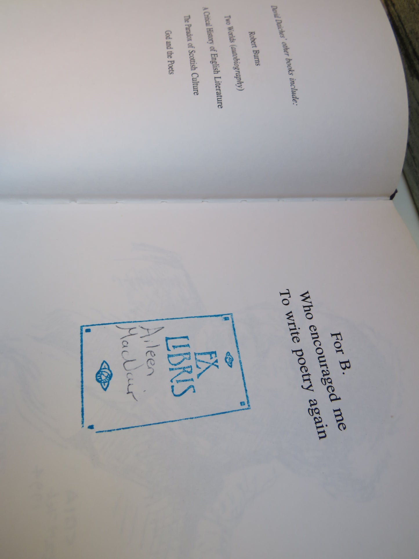 A Weekly Scotsman and Other Poems By David Daiches 1994