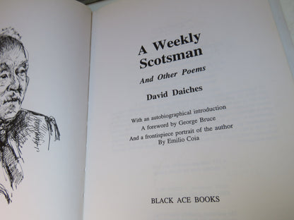 A Weekly Scotsman and Other Poems By David Daiches 1994