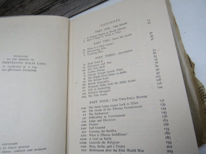 Portrait of the Dalai Lama by Sir Charles Bell, 1946, Vintage History Book book image 4