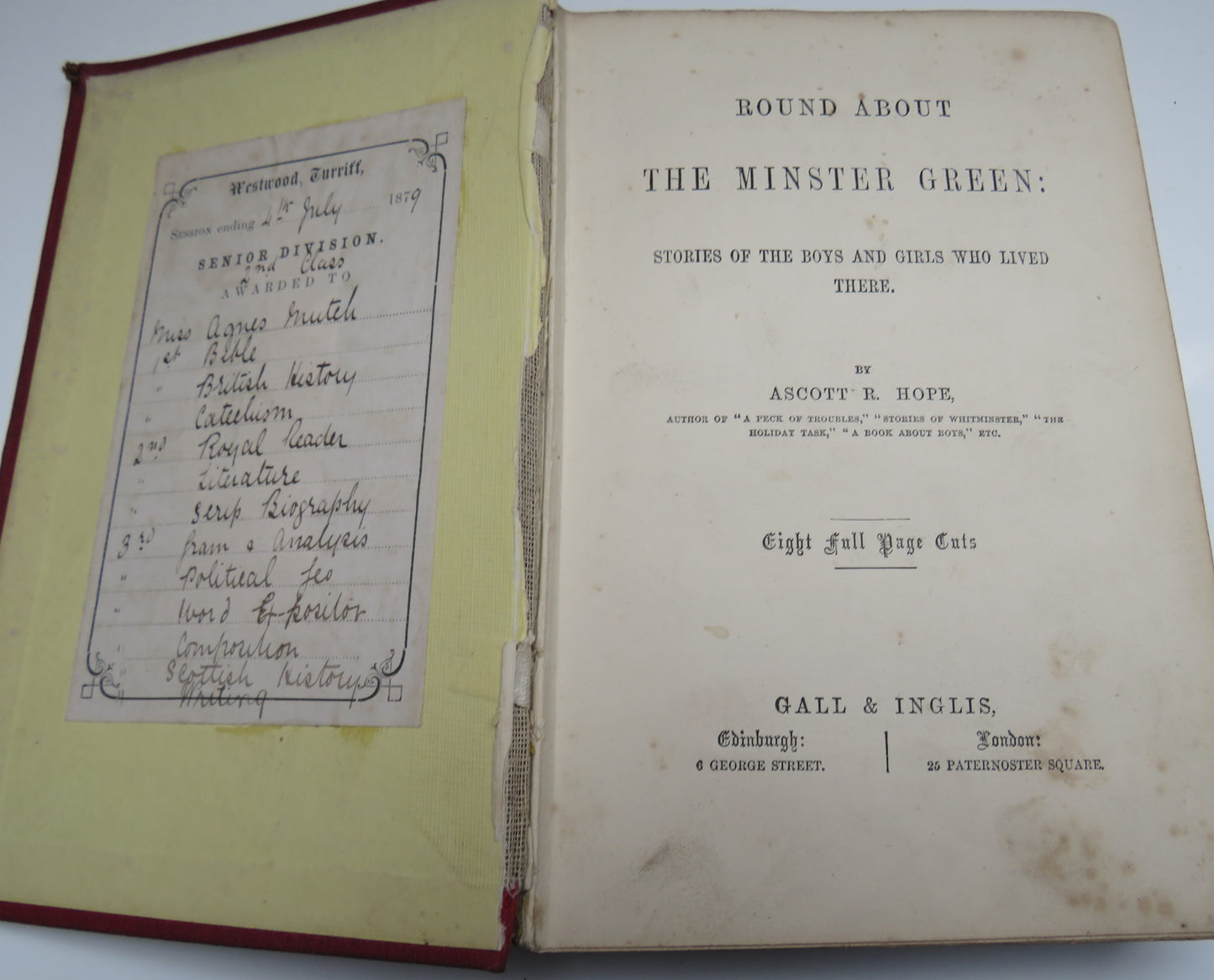 Round About The Minster Green, Stories of the Boys and Girls who Lived There by Ascott R. Hope