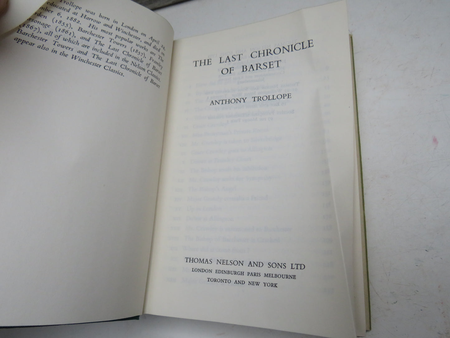 The Last Chronicle of Barset By Anthony Trollope