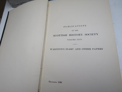 Publications of the Scottish History Society, Wariston's Diary and Other Papers, Volume 26, 1896 book image 3
