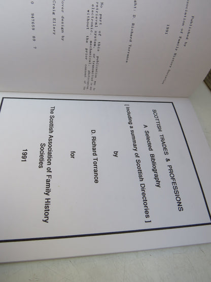 Scottish Trades & Professions A Selected Bibliography By D. Richard Torrance 1991