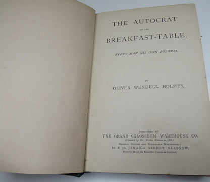 The Autocrat of the Breakfast-Table by Oliver Wendell Holmes book image 4