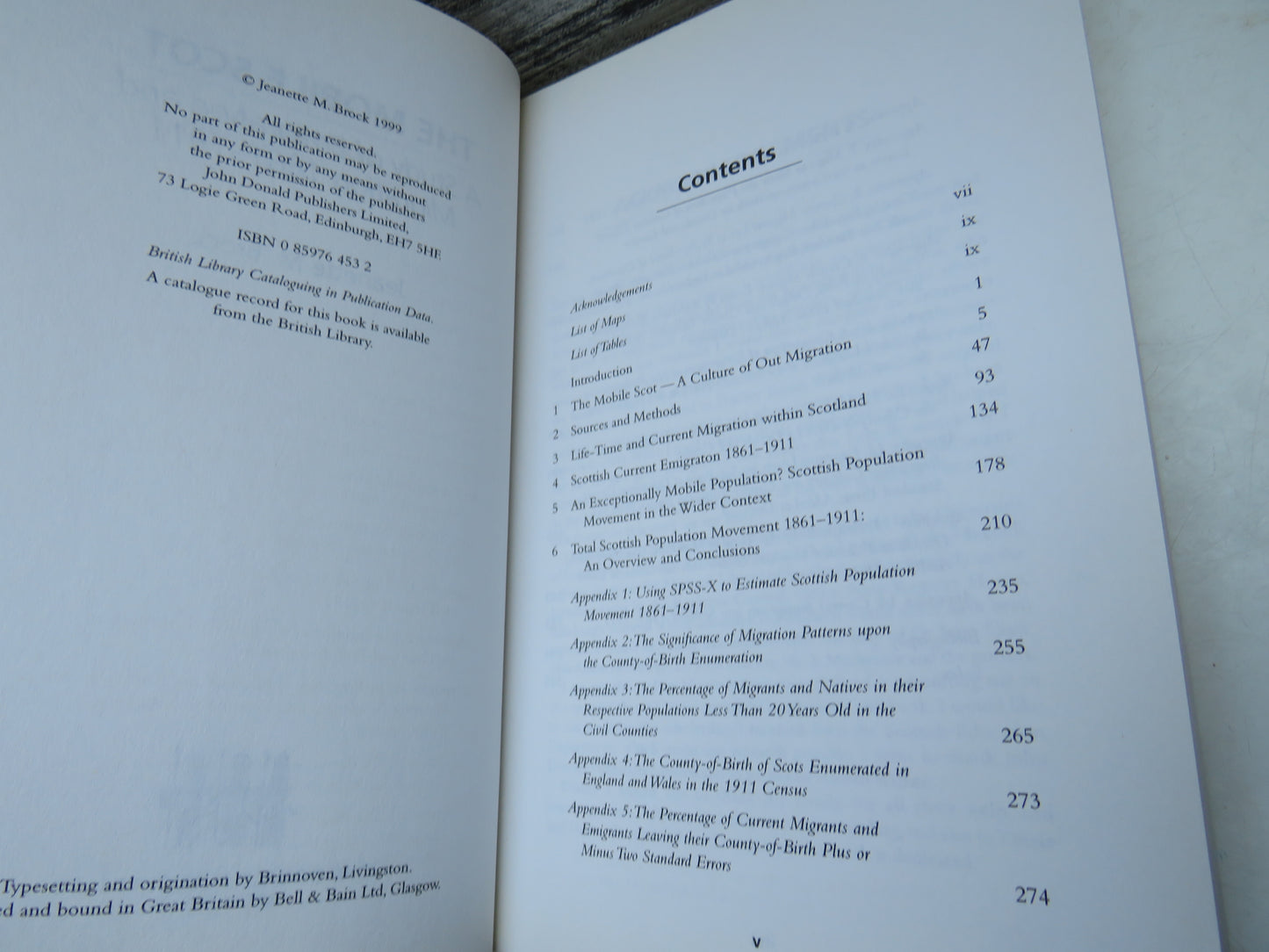 The Mobile Scot  A Study of Emigration and Migration 1861-1911 By Jeanette M. Brock 1999
