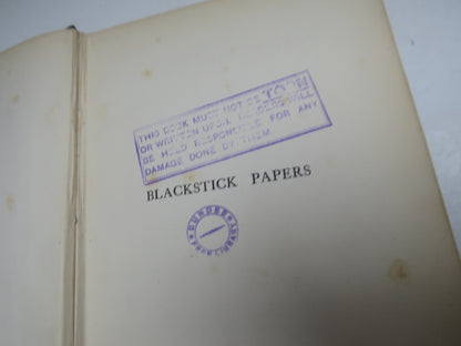 Blackstick Papers By Lady Ritchie 1908 Antique Book book image 3