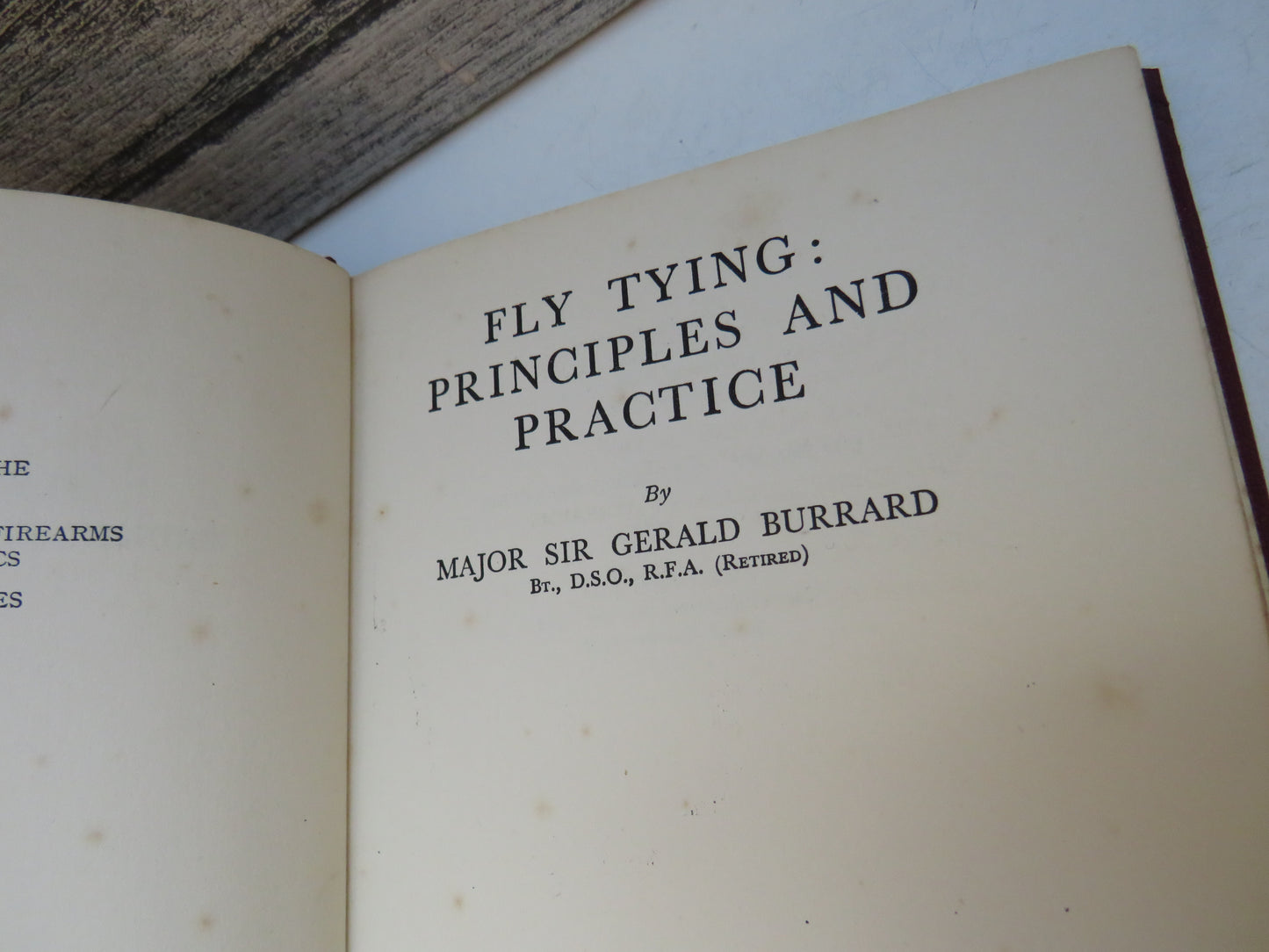 Fly Tying: Principles and Practice By Major Sir Gerald Burrard 1951