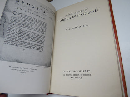 A Short History of Labour in Scotland by W. H. Marwick, 1967 book image 5