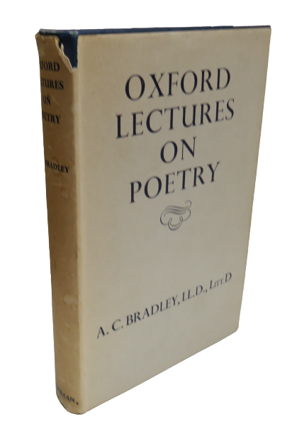 Oxford Lectures on Poetry by A. C. Bradley, 1955 book front cover