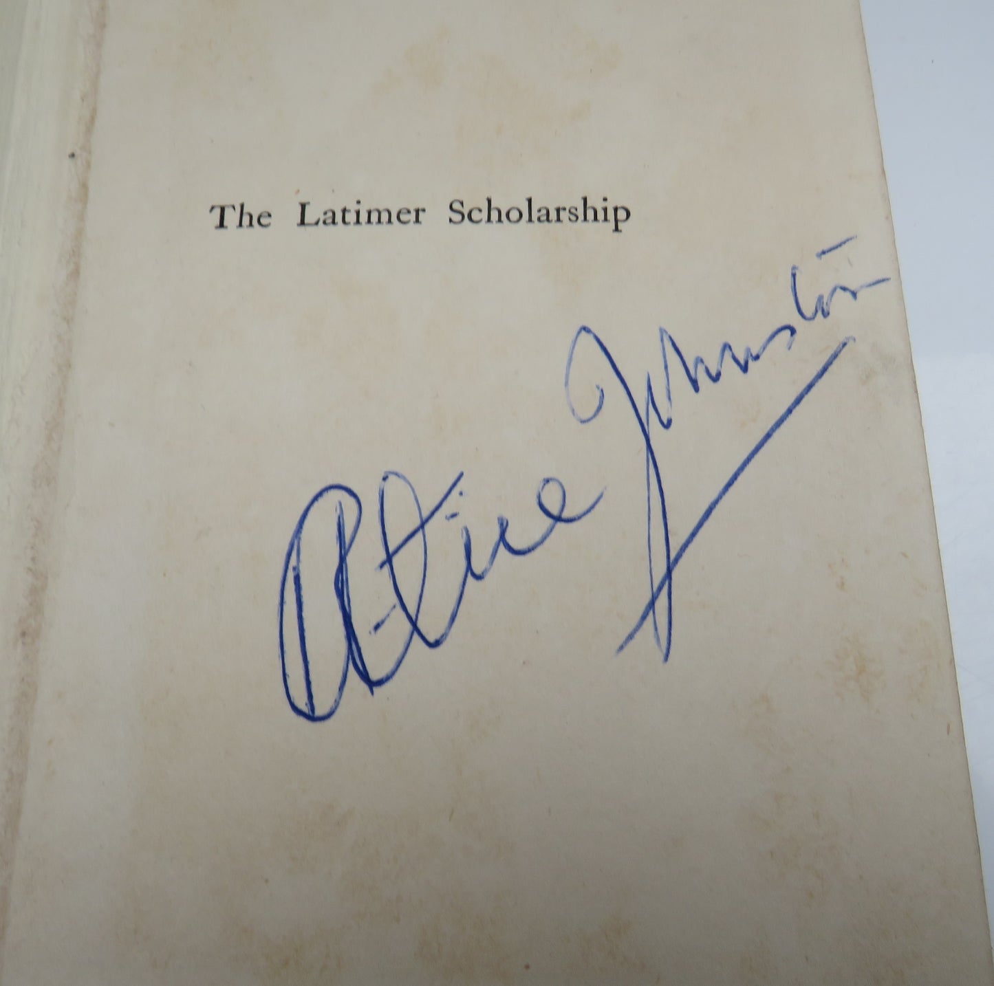 The Latimer Scholarship by Olivia Fowell