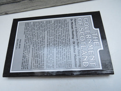 The Government of Scotland By Dr Michael Keating. Dr Arthur Midwinter 1983 book image 2
