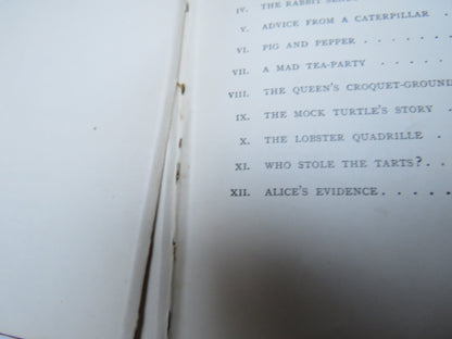 Alice's Adventures In Wonderland By Lewis Carroll 1931