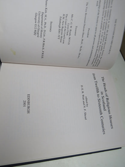 The Heads of Religious Houses In Scotland From Twelfth To Sixteenth Centuries 2001 book image 2