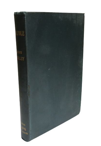 Walpole by John Morley, 1899 book front cover