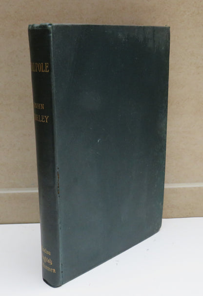 Walpole by John Morley, 1899 book image 2