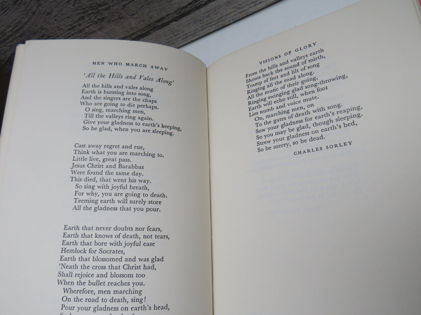 Men Who March Away Poems of the First World War Edited With an Introduction By I.M. Parsons 1978