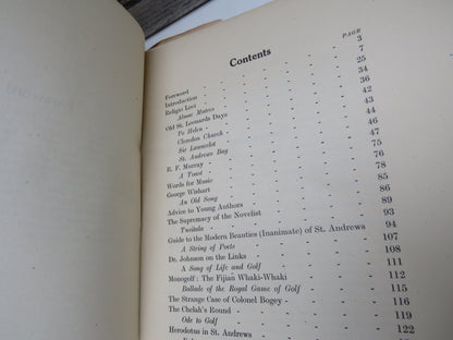 Andrew Lang and St. Andrews A Centenary Anthology Edited With An Introduction By J.B. Salmond 1944