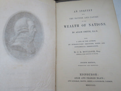 An Inquiry Into The Nature and Causes of the Wealth of Nations By Adam Smith 1853