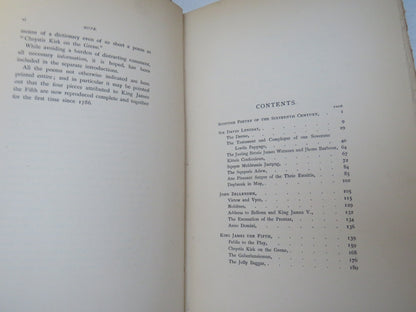 Scottish Poetry of the Sixteenth Century Sir David Lindsay, John Bellenden, King James The Fifth, Sir Richard Maitland, Alexander Scott, Alexander Montgomerie 1892