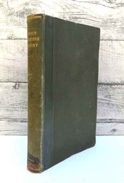 Early Scottish Poetry Thomas The Rhymer John Barbour Androw of Wyntoun Henry The Minstrel 1891