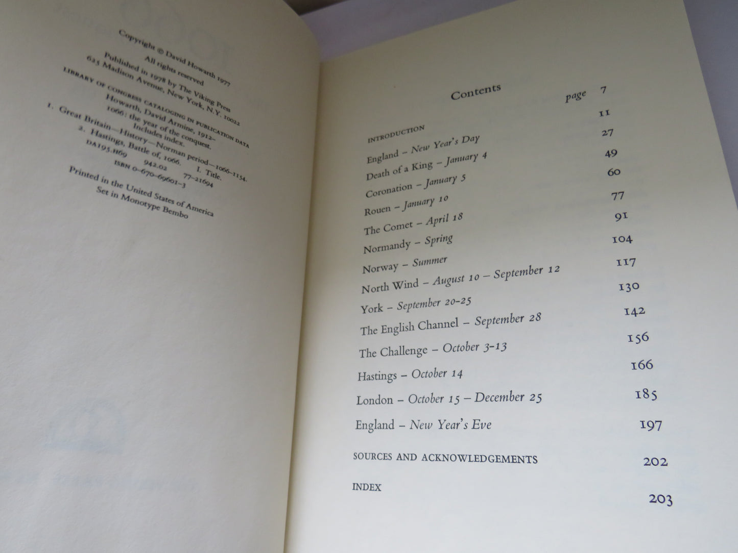 1066 The Year of the Conquest By David Howarth 1977