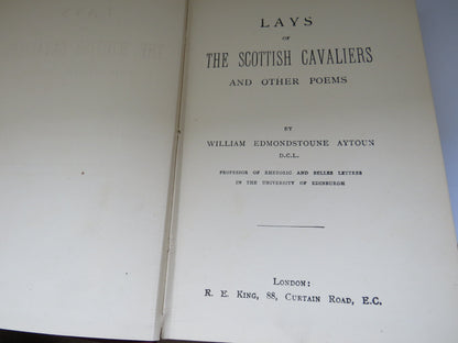 Lays of The Scottish Cavaliers and Other Poems by William Edmondstoune Aytoun, Antique Book book image 3