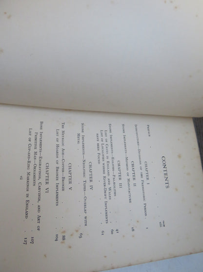 Remains of the Prehistoric Age In England By Bertram C. A. Windle 1904