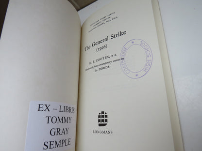 The General Strike 1926 by R. J. Cootes, 1968 book image 3