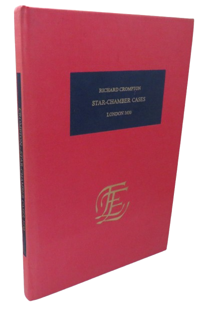 Star-Chamber Cases London, 1630 By Richard Crompton 1975 book front cover