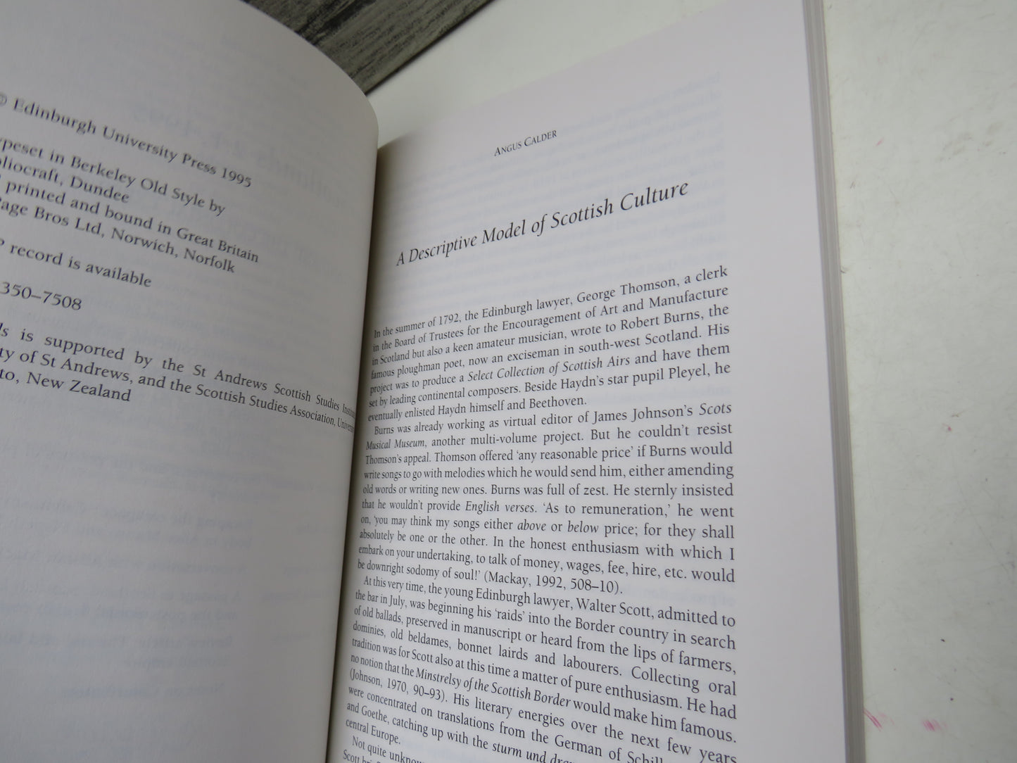 Scotlands 2.1, 1995 Scotland and the Colonial Experience 1995
