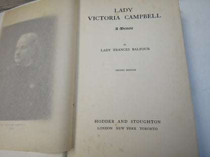 Lady Victoria Campbell A Memoir By Lady Frances Balfour book image 4