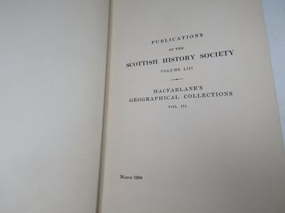 Geographical Collections Relating To Scotland Made By Walter MacFarlane 1908 book image 4