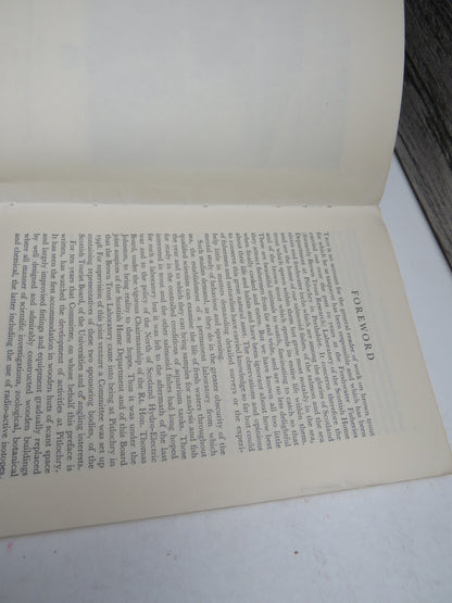 Trout In Scotland A Story of Brown Trout Research At Pitlochry By K.A. Pyefinch 1960