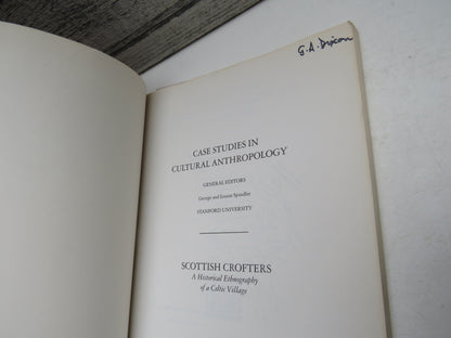 Scottish Crofters A Historical Ethnography of a Celtic Village By Susan Parman 1990