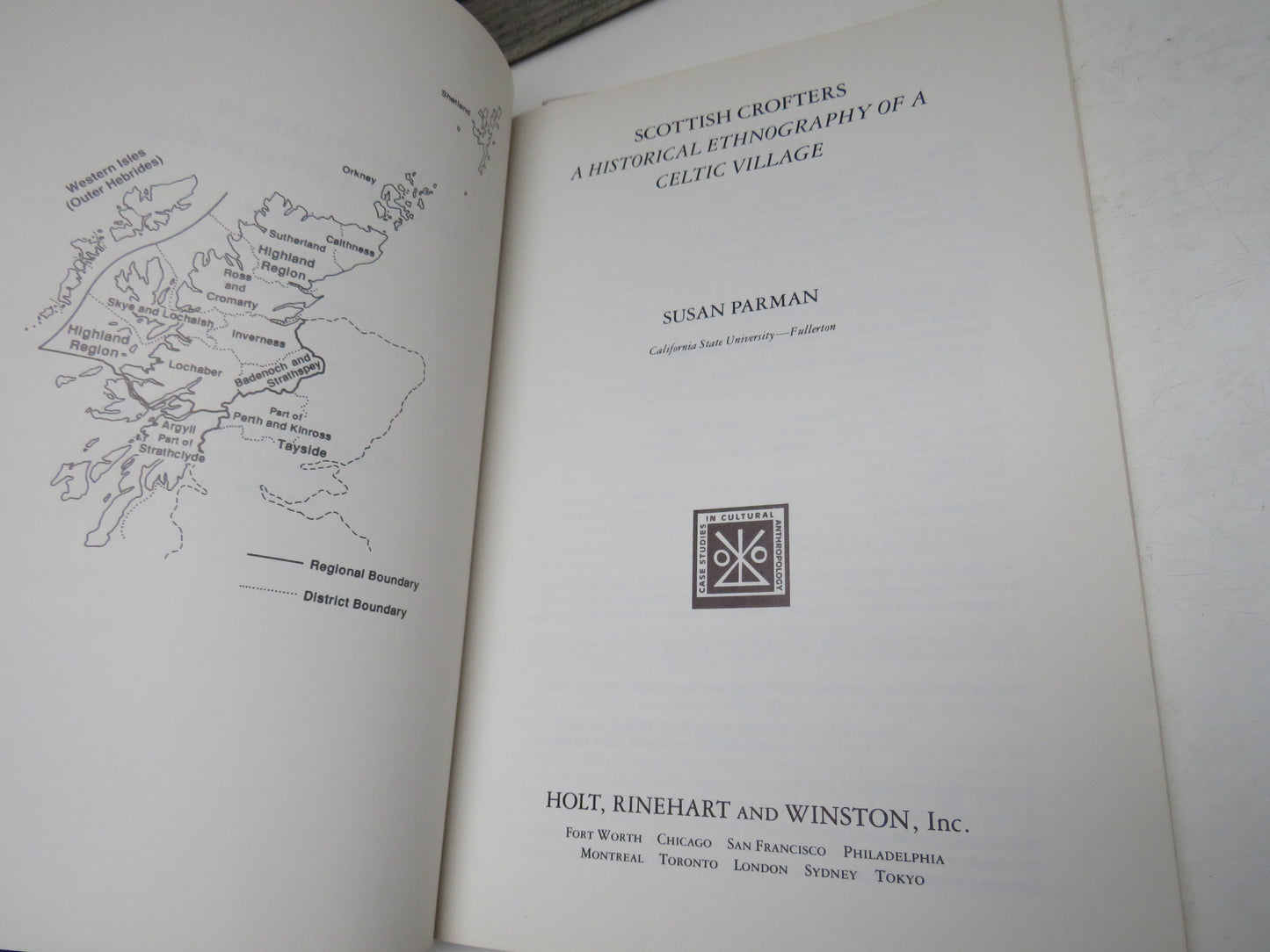Scottish Crofters A Historical Ethnography of a Celtic Village By Susan Parman 1990