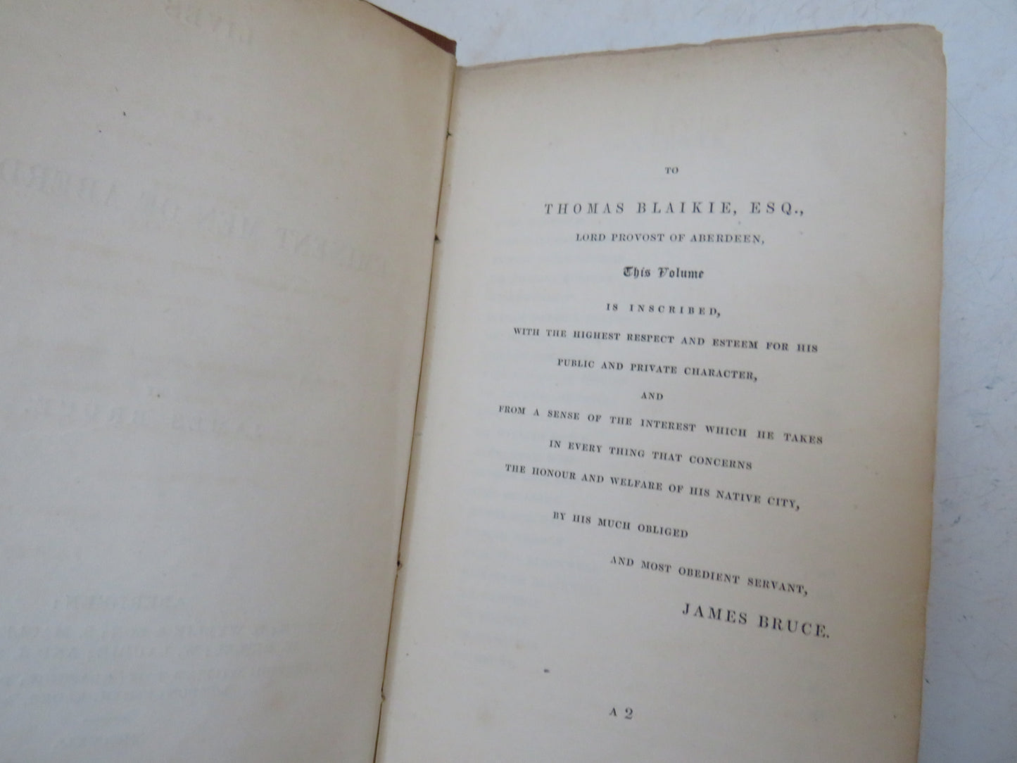 Lives of Eminent Men of Aberdeen By James Bruce 1841