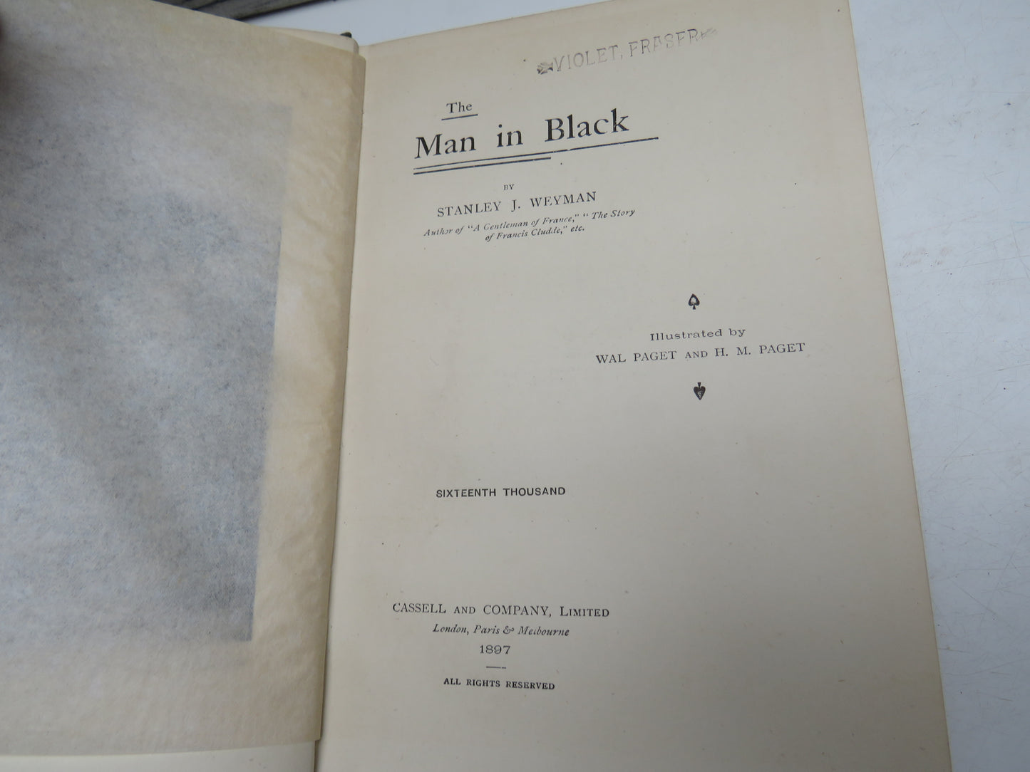 The Man In Black By Stanley J. Weyman 1897