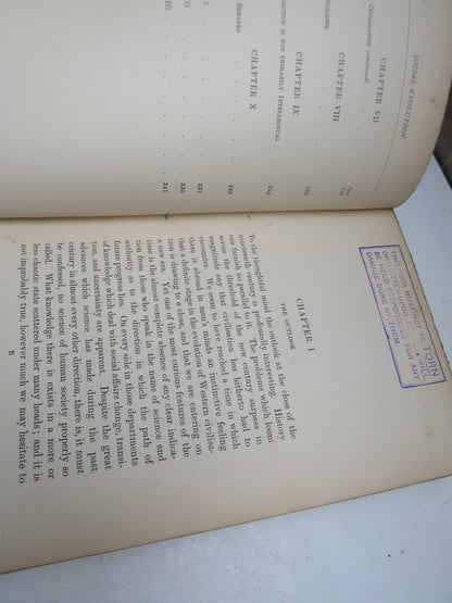 Social Evolution By Benjamin Kidd 1894 Antique Book book image 6