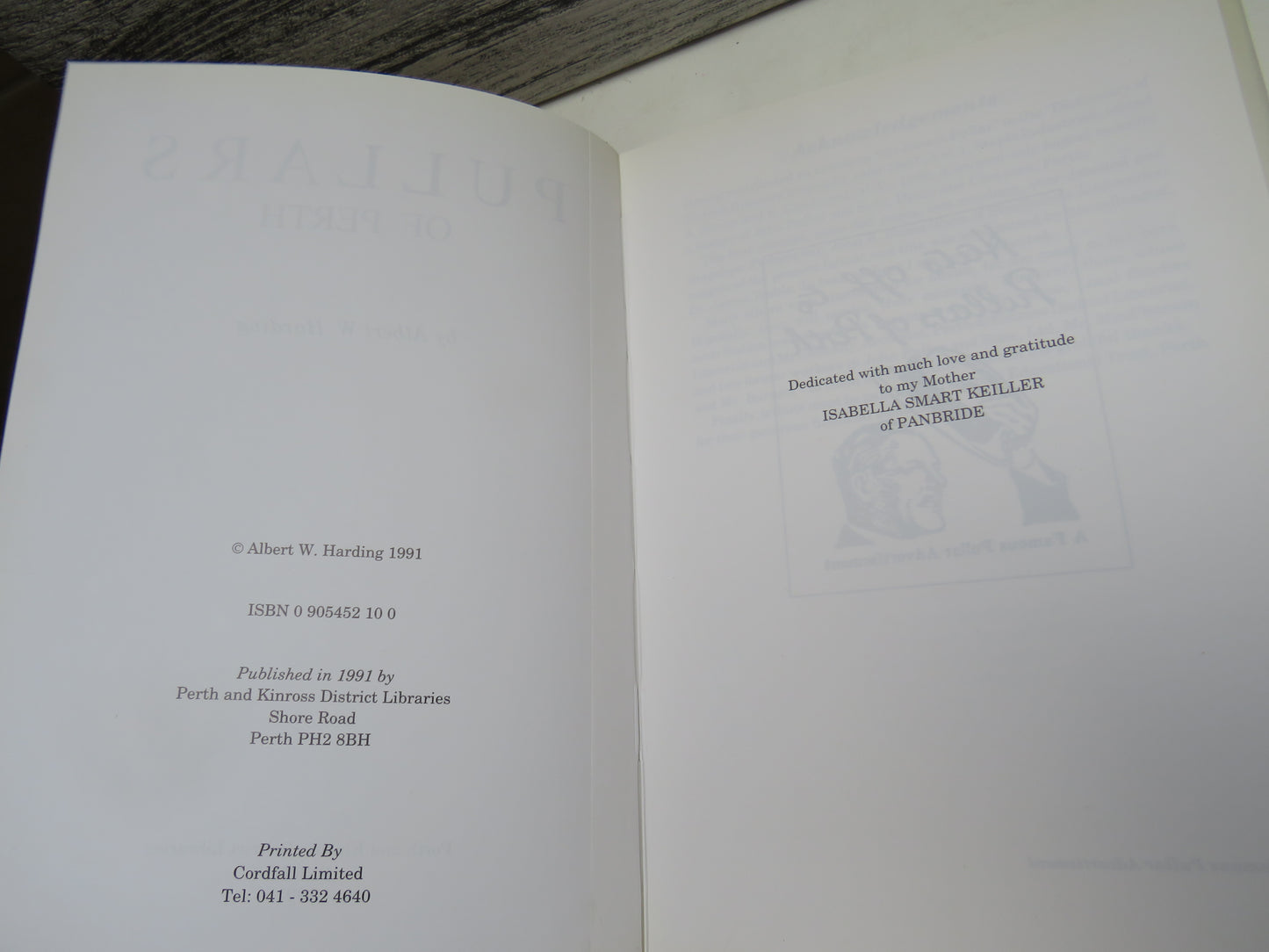 Pullars of Perth By Albert W. Harding 1991