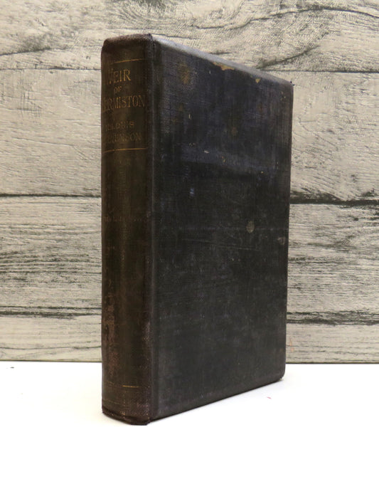 Weir of Hermiston An Unfinished Romance By Robert Louis Stevenson 1896 book front cover
