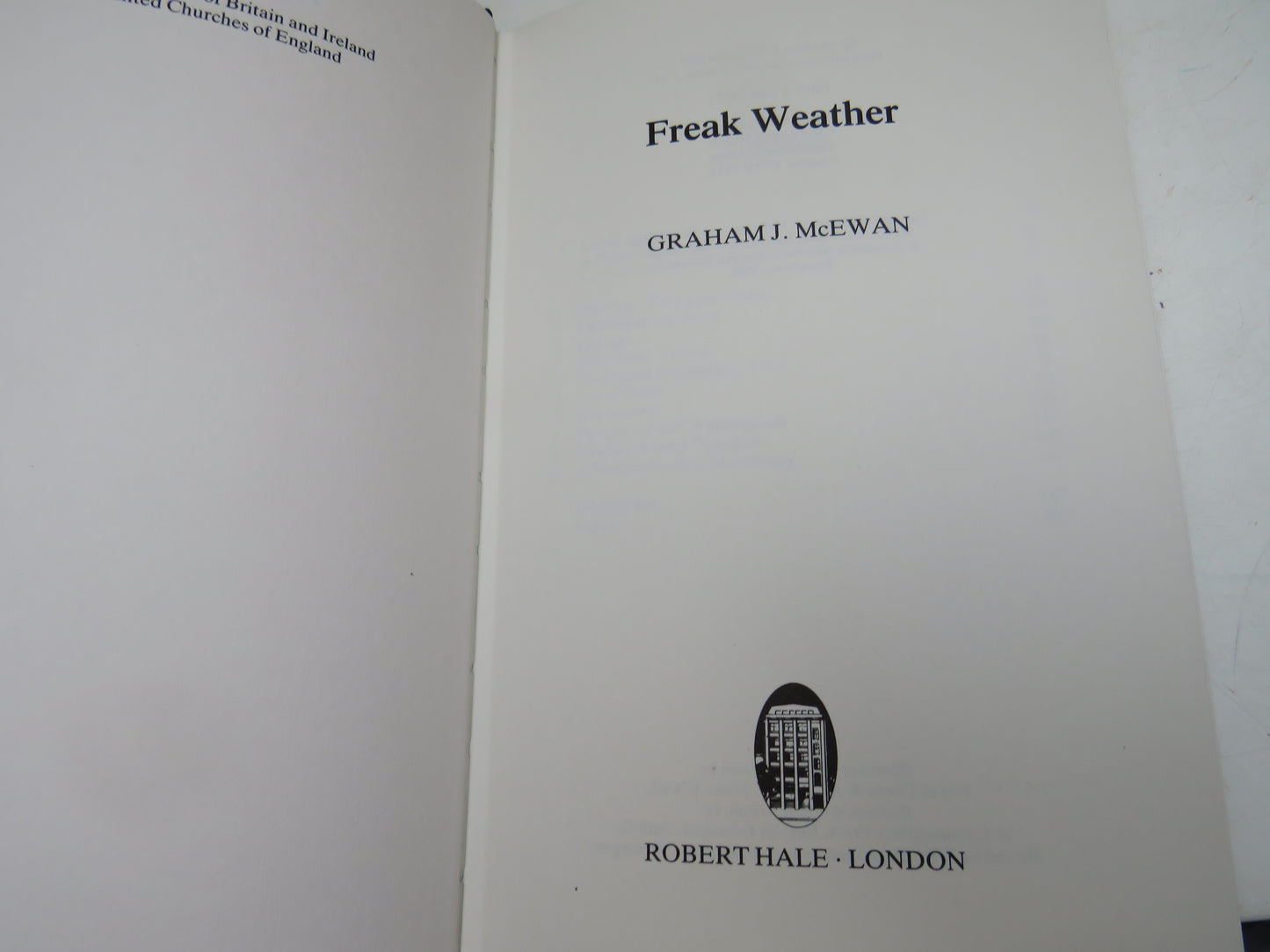 Freak Weather By Graham J. McEwan 1991