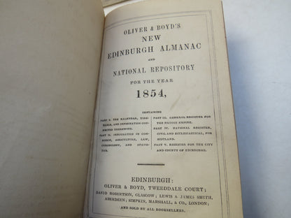 Oliver & Boyd's New Edinburgh Almanac and National Repository For The Year 1854 book image 4