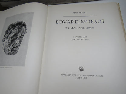 Edvard Munch Woman and Eros Graphic Art and Paintings By Arve Moen 1957